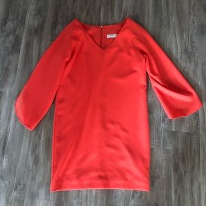 Trina Turk Coral Open Sleeve Sheath Dress Size 0